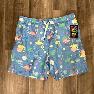 Surf Society Flamingo Swim Trunks - Large